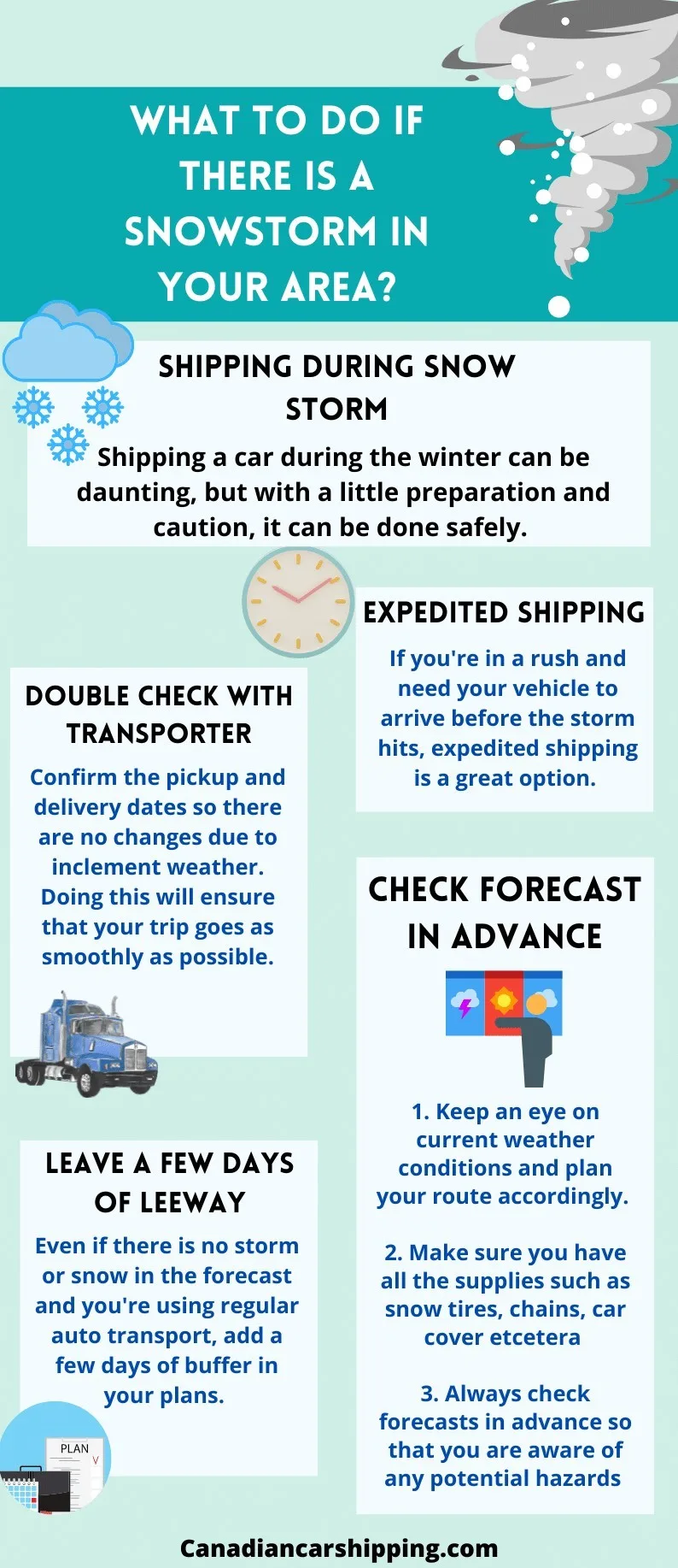 Shipping Vehicles Safely During The Winter Months