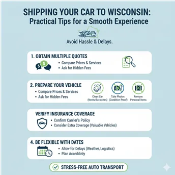 Canada to Wisconsin vehicle shipping