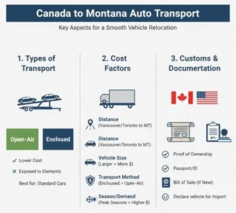 Canada to Montana Auto Transport